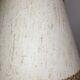 Vintage wooden foot lamp, with original lampshade