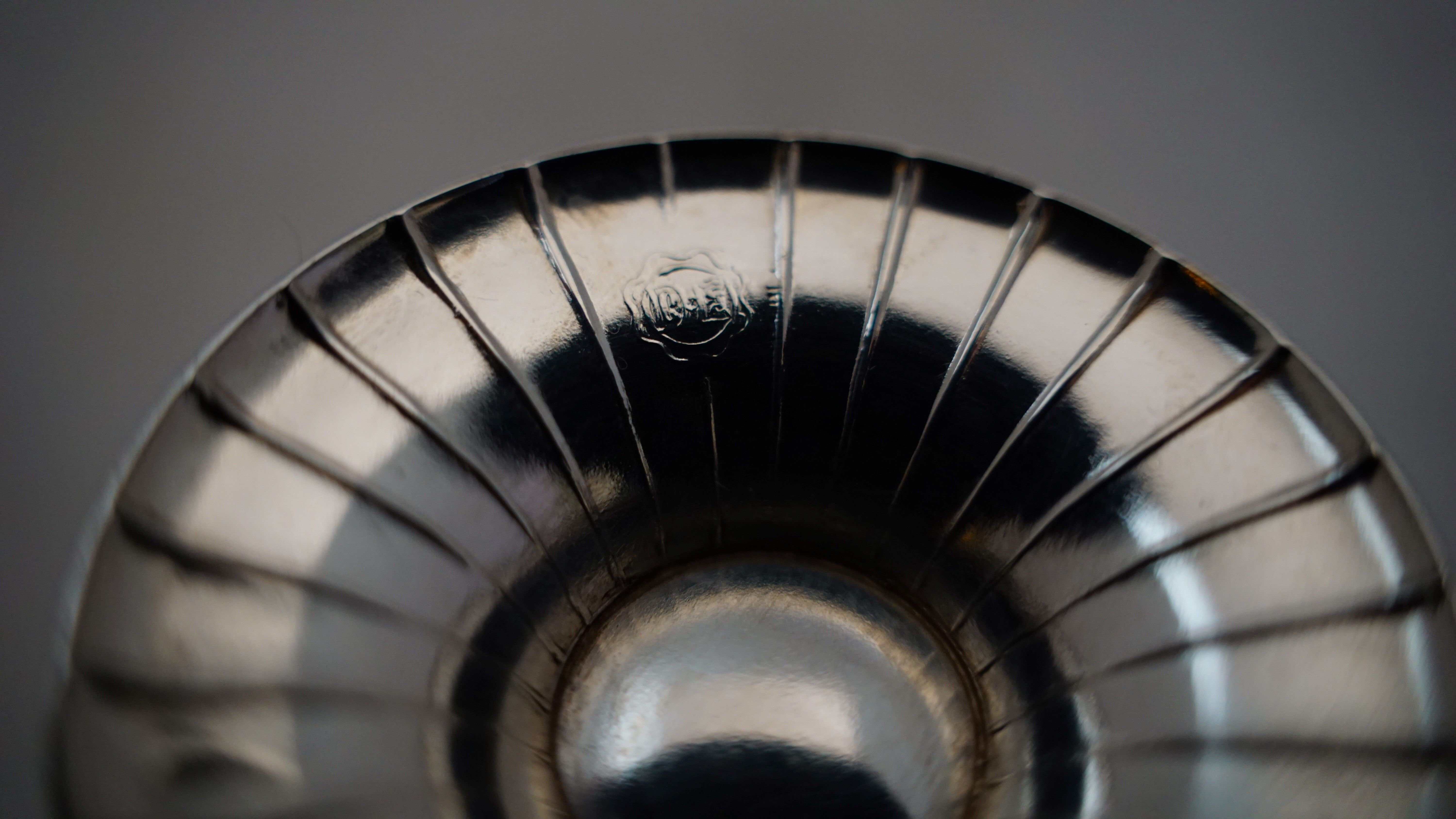Pair of silverware saucepans