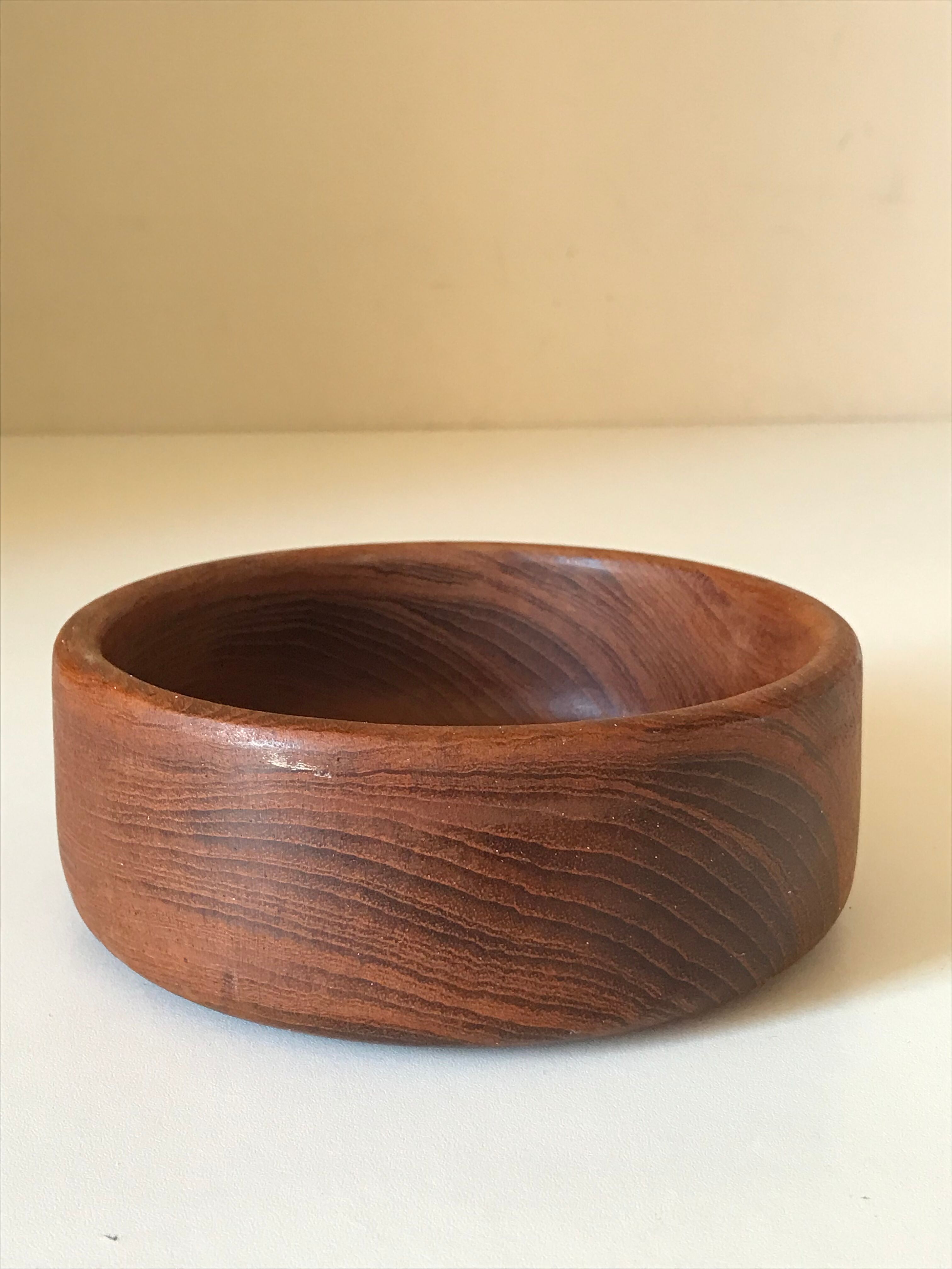 Straight cup in vintage teak Years 60