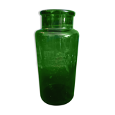 Bocal en verre vert