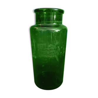 Bocal en verre vert