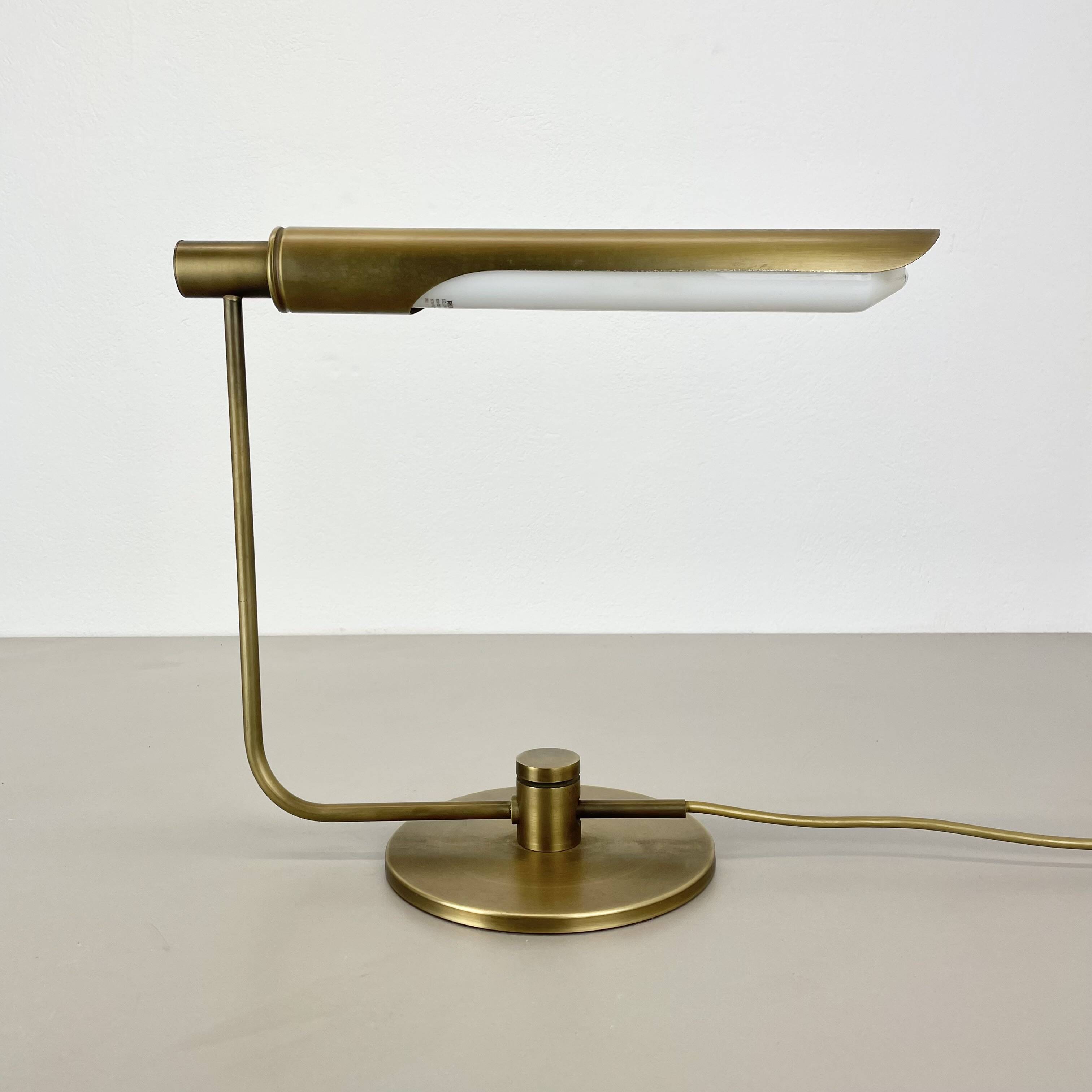brass table Light by Rosemarie and Rico Baltensweiler attrib., Switzerland 1970s