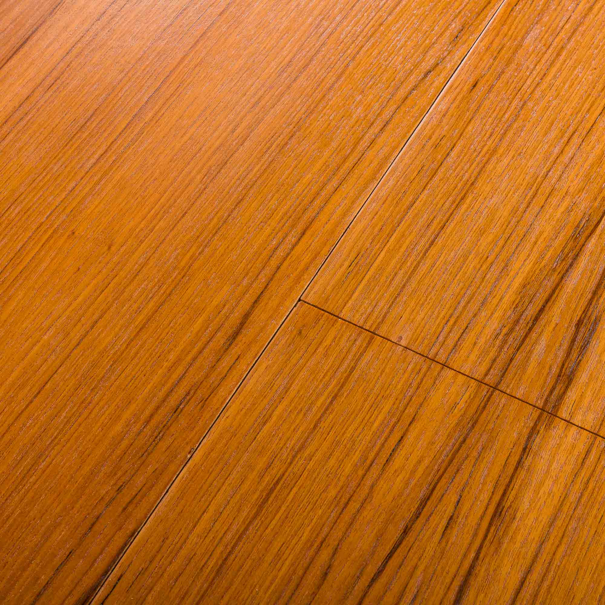 Teak round table with hidden extension, 1970s