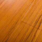 Teak round table with hidden extension, 1970s