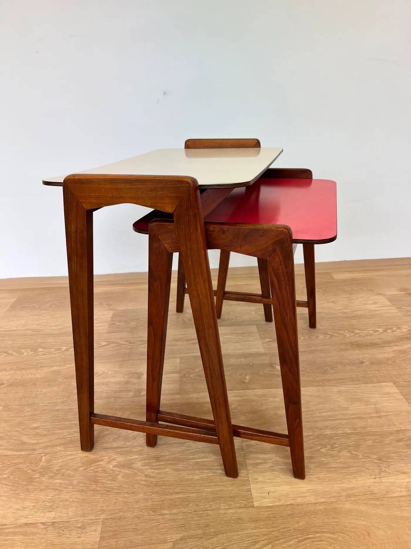 Set of two design formica nesting tables - Czechoslovakia, around 1960s