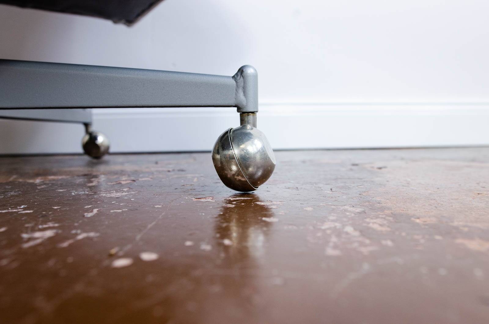 Office Chair From Up Závody On Metal Wheels, Czechoslovakia, 1970