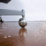 Office Chair From Up Závody On Metal Wheels, Czechoslovakia, 1970