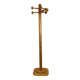 Freestanding pine coat rack with articulated arm, 1970/80 MCM