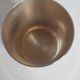 Ancient silver metal timbale engraved with rabbit motifs