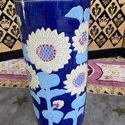 Umbrella holder in faience
