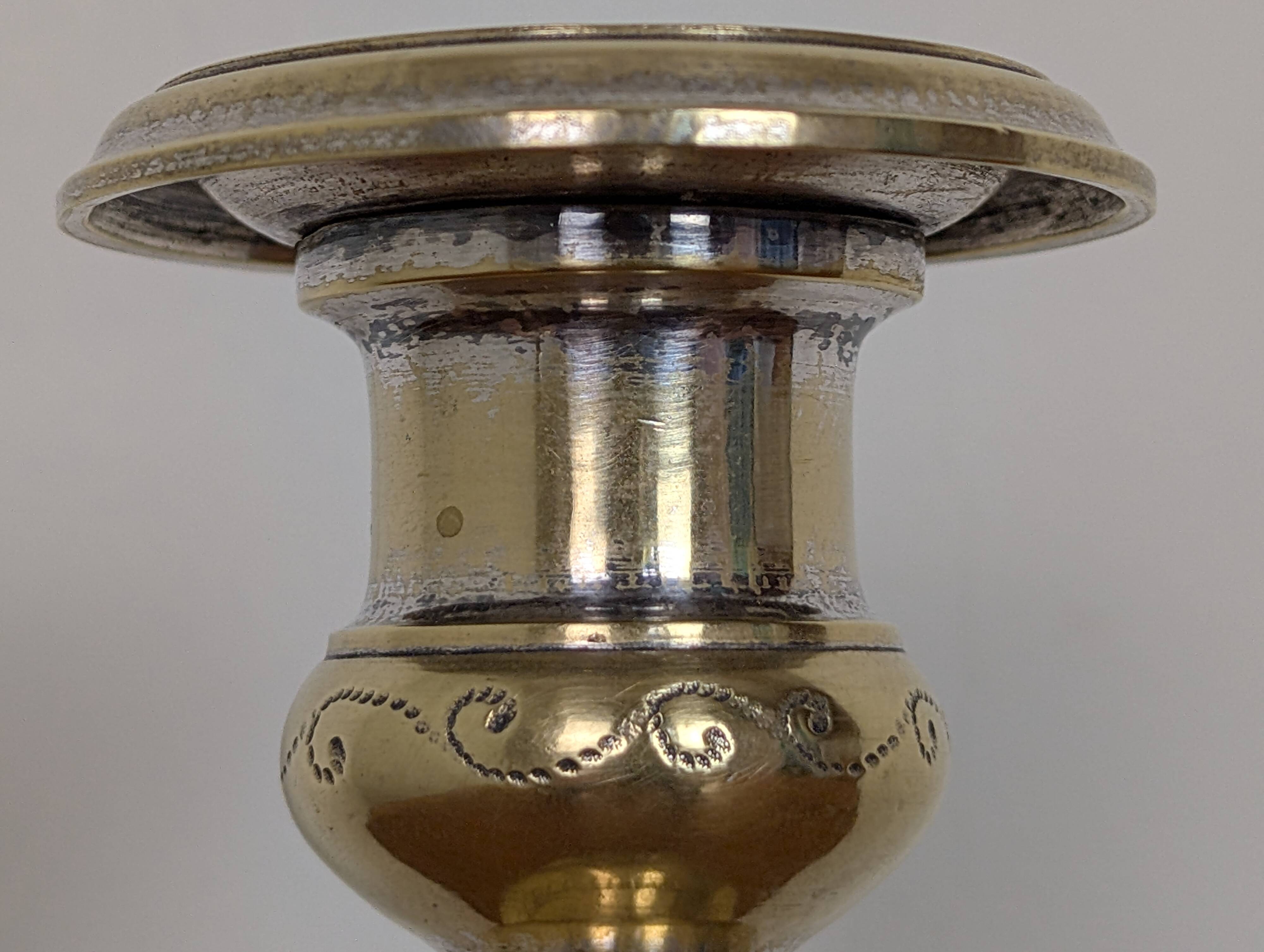 Paire de bougeoirs