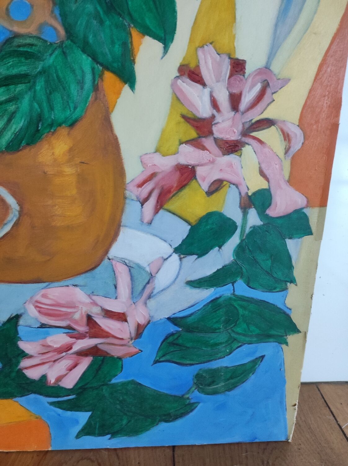 Modern floral still life painting