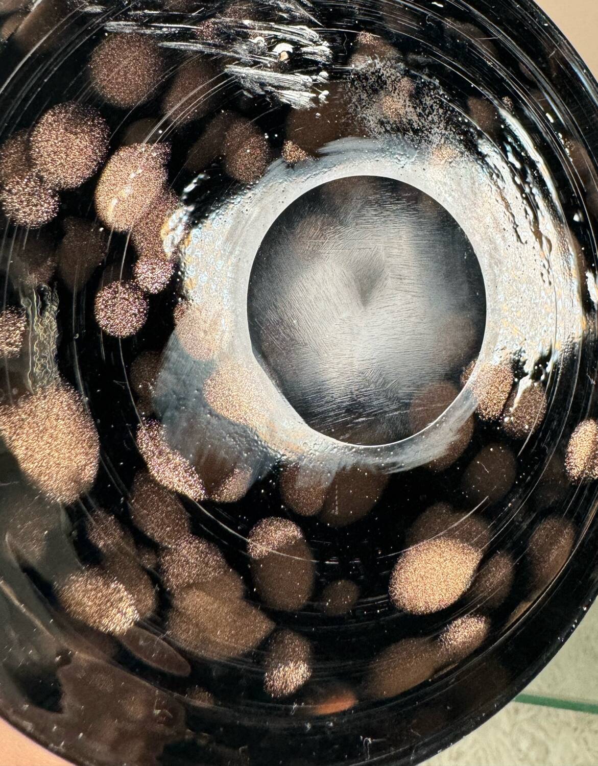 Large Murano aventurine vase from the 60s