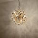 Large Floral Crystal Glass Ball Chandelier by Palwa