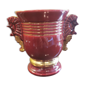 Vase vintage aux hippocampes
