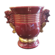 Vintage vase with seahorses