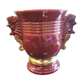 Vase vintage aux hippocampes