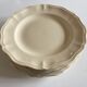 Set of 8 flat plates Ivory from Sarreguemines to godrons 24.5cm
