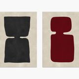 2 abstract art prints. A2 (42x59.4cm)