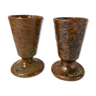 Set of 2 sandstone mug cups