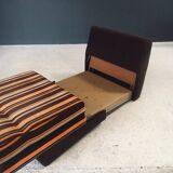 Fold-out extendable lounge chair, 1970s