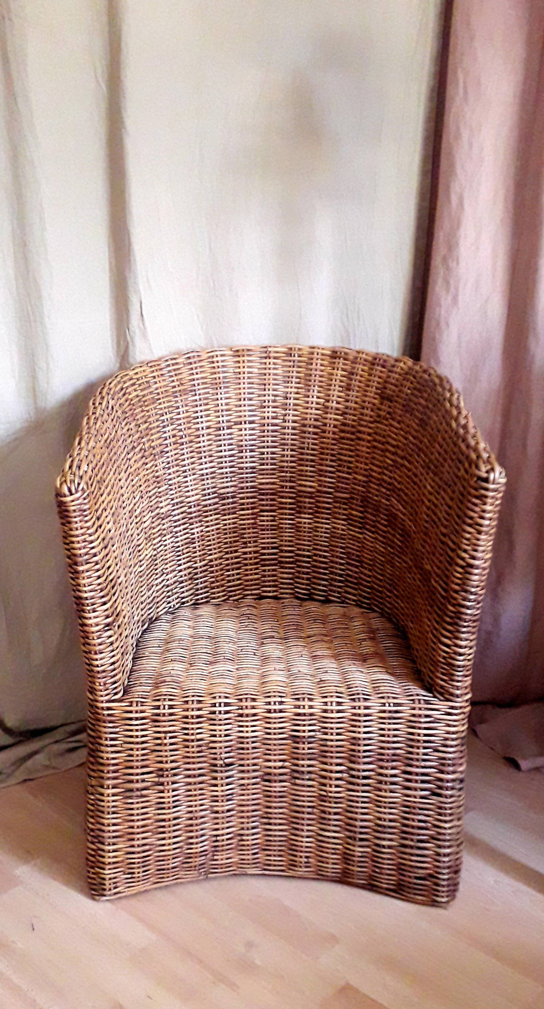 Rattan armchair