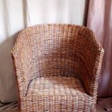 Rattan armchair