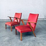 Set of Dutch Lounge Chairs, 1950s