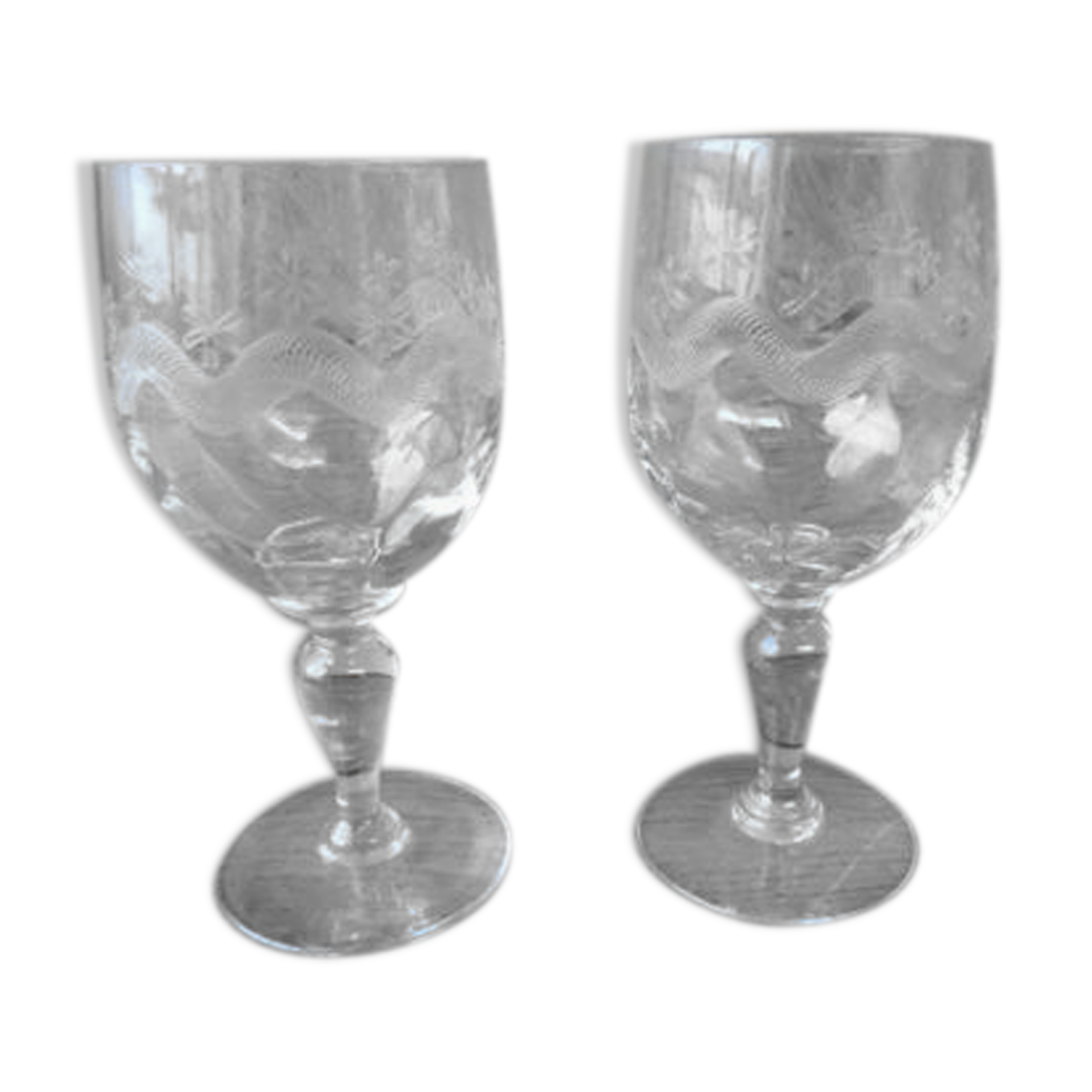 2 Portieux water glasses Emma style