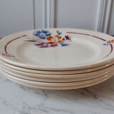 Lot de 6 assiettes à dessert Saint Amand modèle Valentin