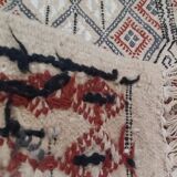 Hand-woven multicolored margoum rugs, 106x58 cm