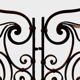 Set of two hammered wrought iron doors, 20th century