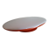 Oval wall lamp design ARTEMIDE 1980 by Patrick Jouin orange/white