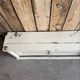 Vintage patinated work cabinet with sliding doors (renovated)