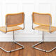 2 chaises Cesca B32 Marcel Breuer - Cannage assises refait