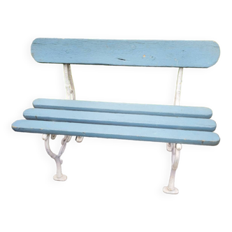 2-seater cast iron garden bench from the 19th century