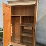 Natural wood wardrobe