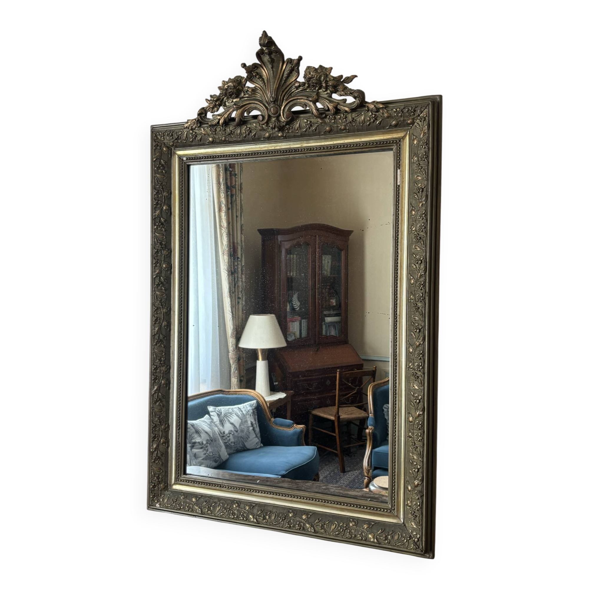 Miroir ancien doré