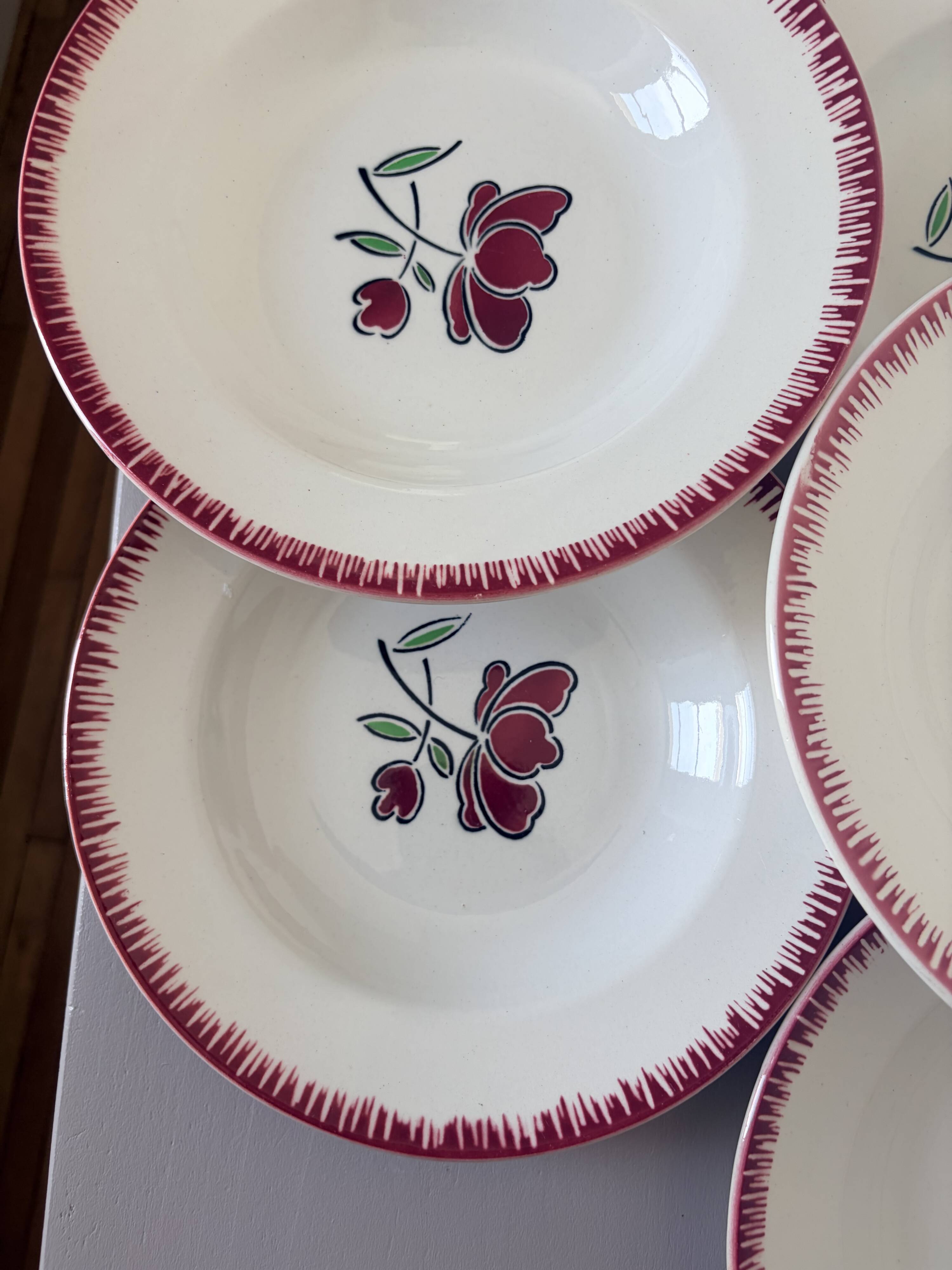 6 deep plates Badonviller 200851