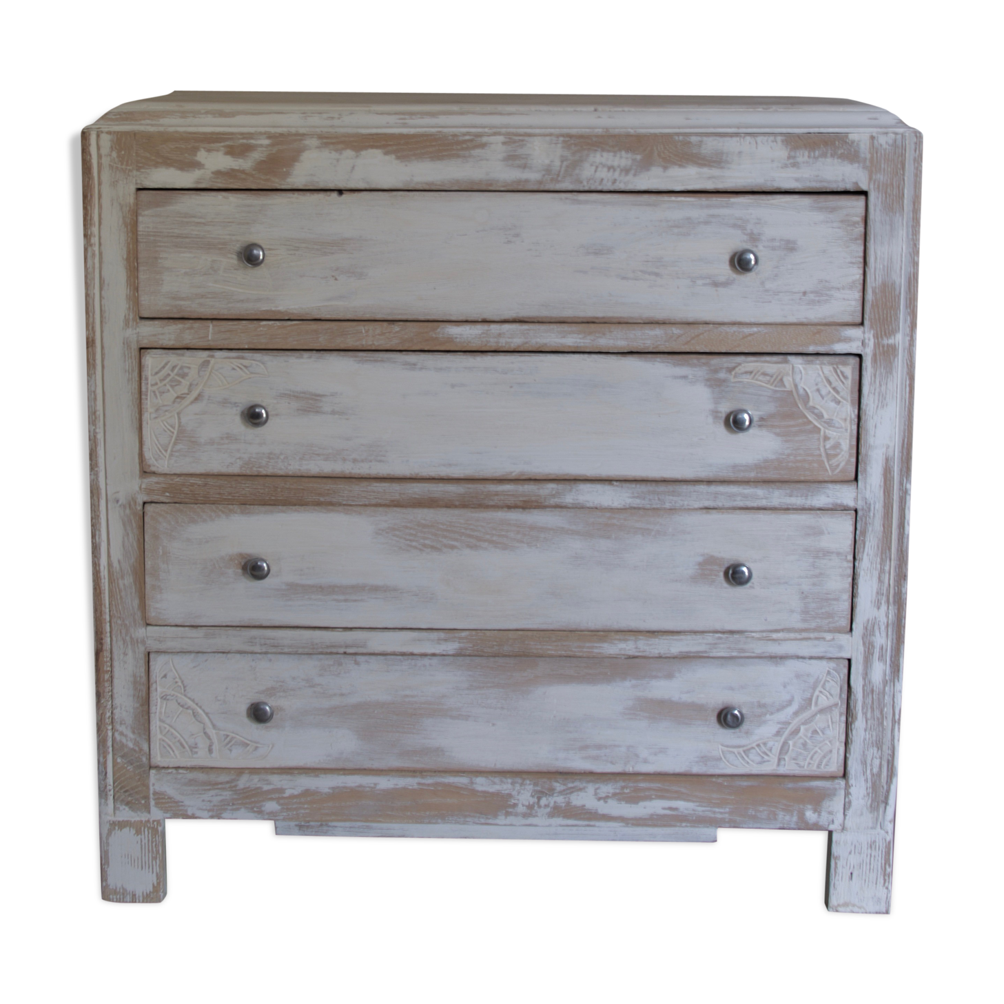 Chest of drawers white patina
