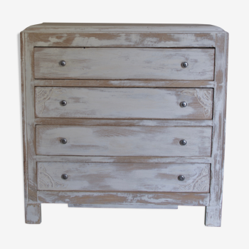 Chest of drawers white patina