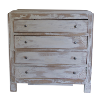 Chest of drawers white patina