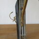 Pair of plastic and brass design sconces 50s - 60s