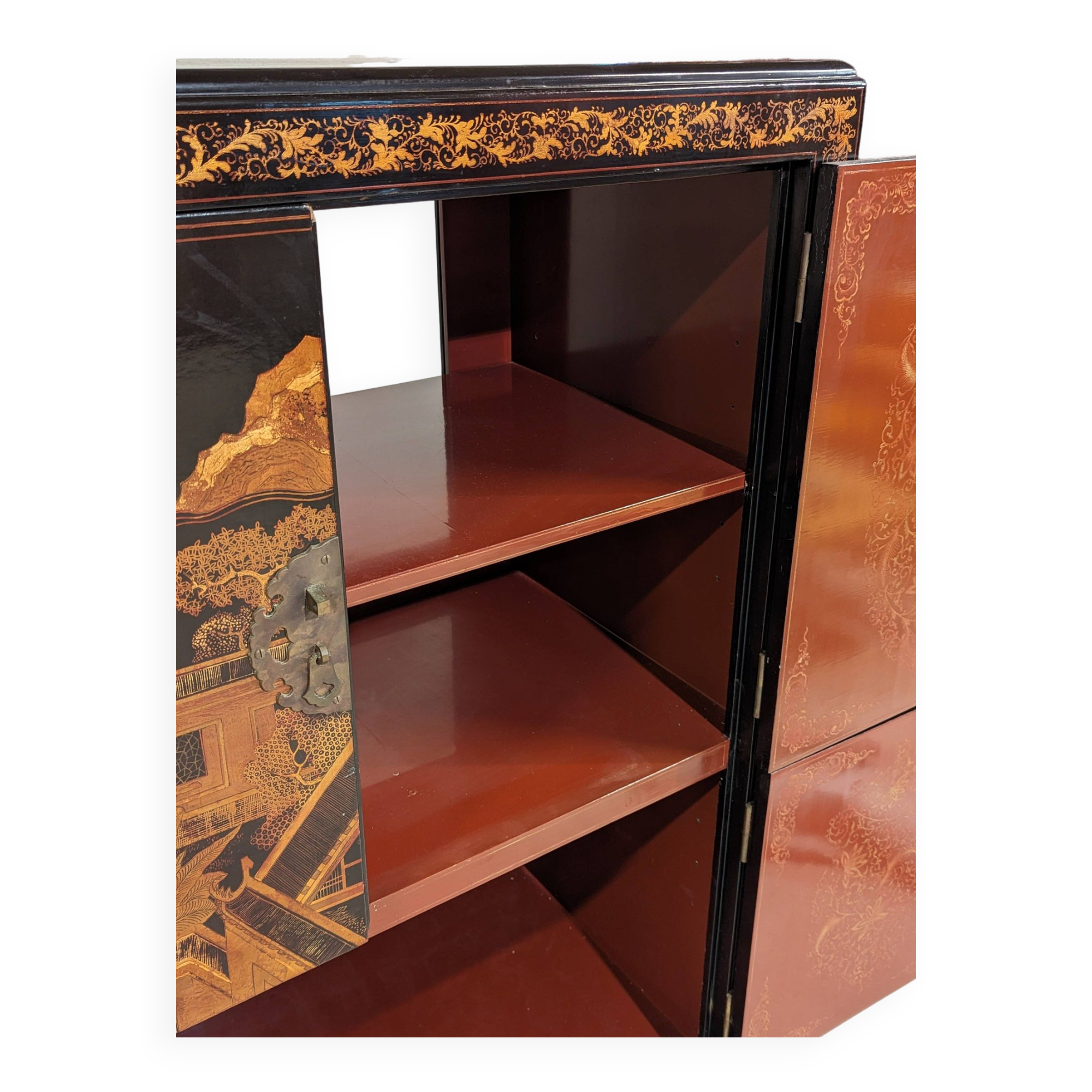 Chinese lacquer sideboard