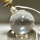 Crystal ball lamp, model no 7706 Jacques Adnet for Baccarat.