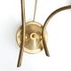 Wall light in opaque glass and gold metal, 1950s