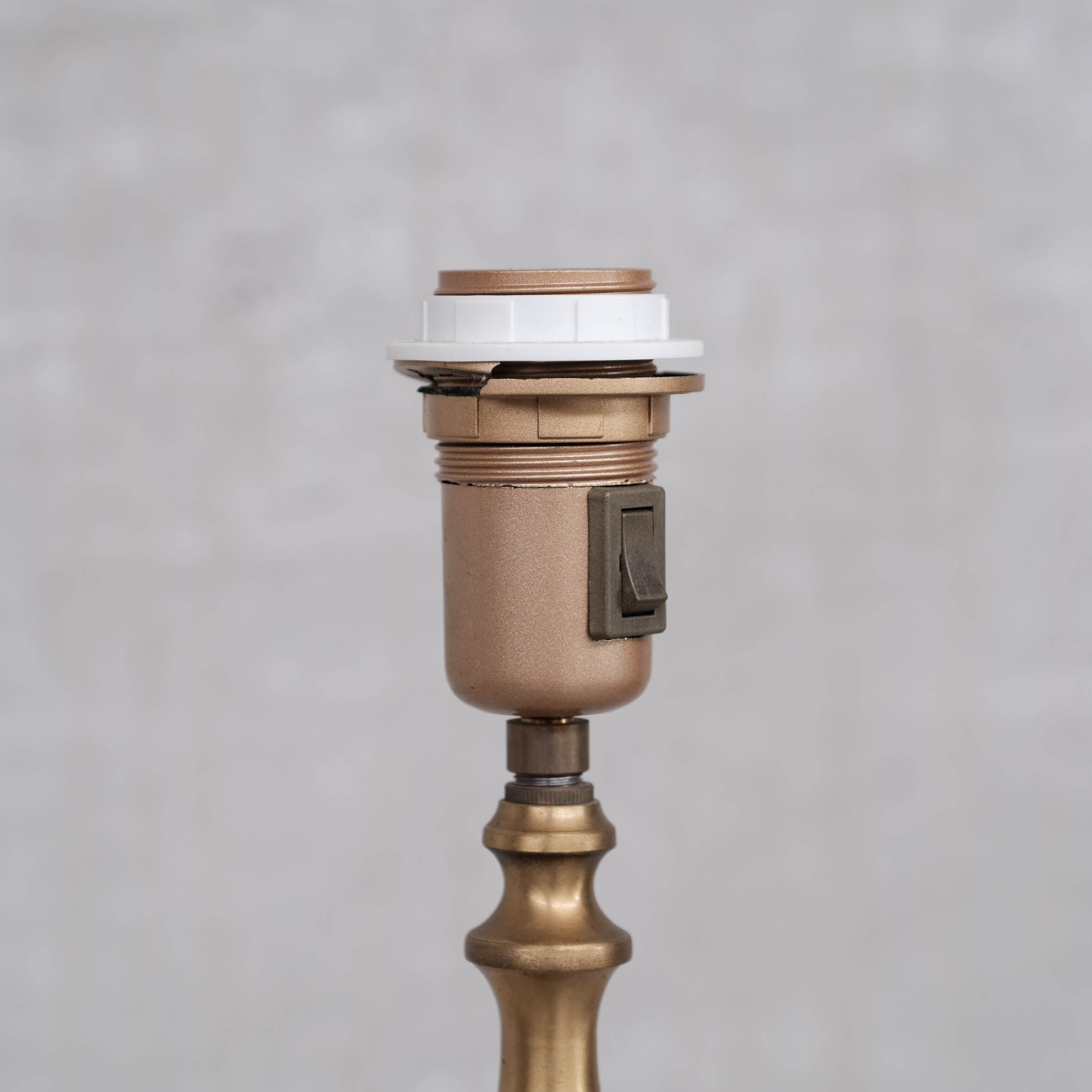 Pair of Leather and Brass Mid-Century Einar Bäckström Floor Lamps