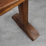 Pair of rustic Oak Benches, France, 1850