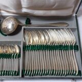 37-piece silver-plated Art Deco cutlery set