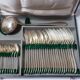 37-piece silver-plated metal cutlery set Art Deco